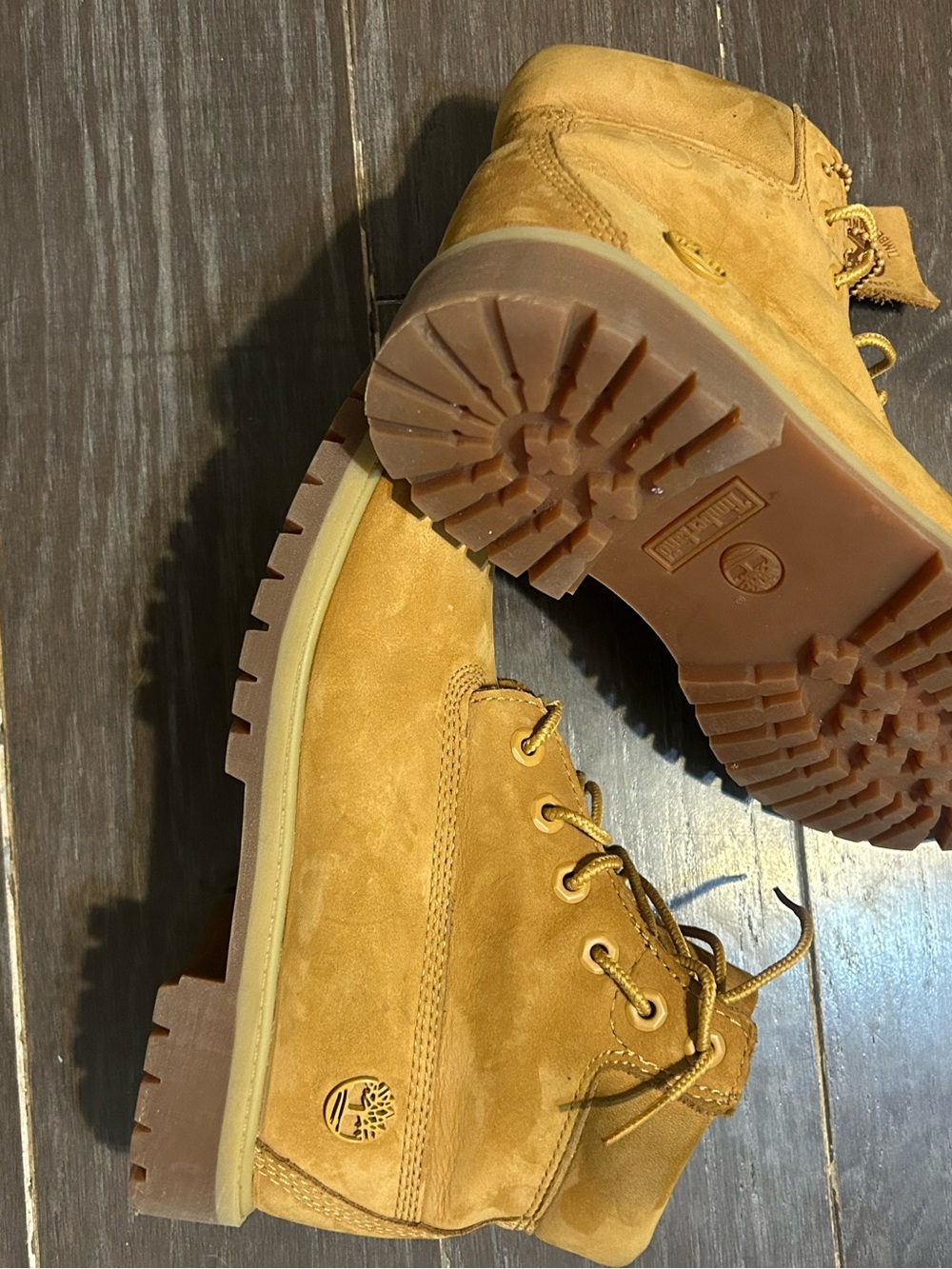 Timberland Wheat Nubuck Lace-Up Ankle Boot